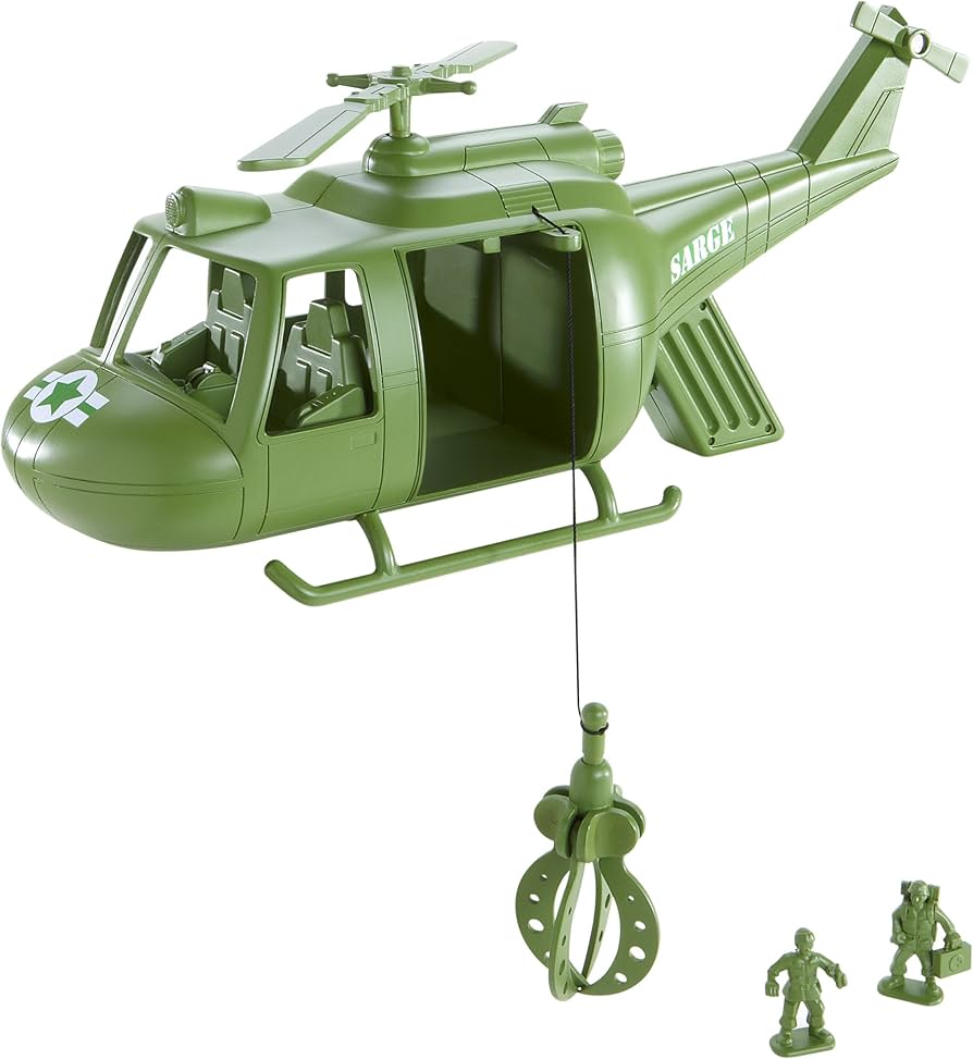 Disney Toy Story Sarge's Chopper Helicopter Playset with Green
